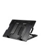 Proocam M25 13 14 15 16 17 inch notepal ergo stand laptop cooler pad big fan usb 2 port 5 adjustable angle stand